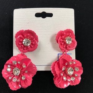 🇺🇸 NEW Pink Floral Earrings